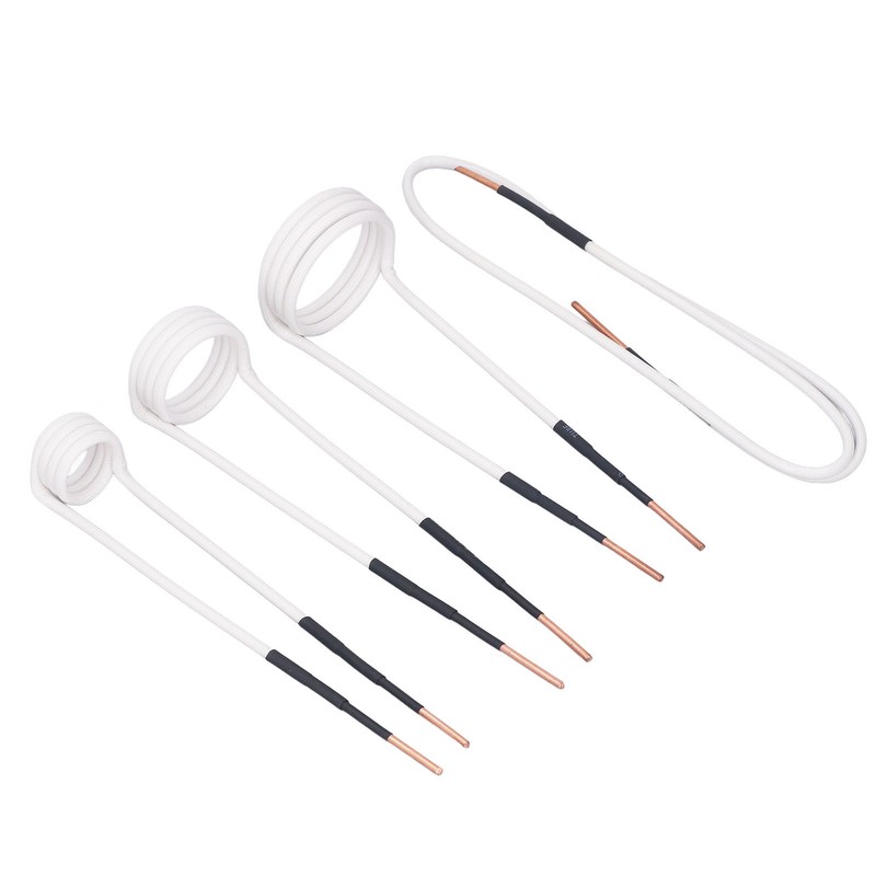 4Pcs Induction Heater Coil Kit 2.5mm Brass Core 20 30