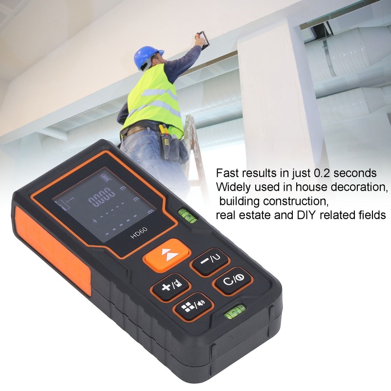 60m Laser Distance Meter Distance Measuring Device Laser Rangefinder for