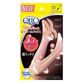 Reckitt Benckiser Japan Medikyutto Fuwa and Kyutto Compression Room Socks, Beige Pink, One Size Fits Most, 1 Pair