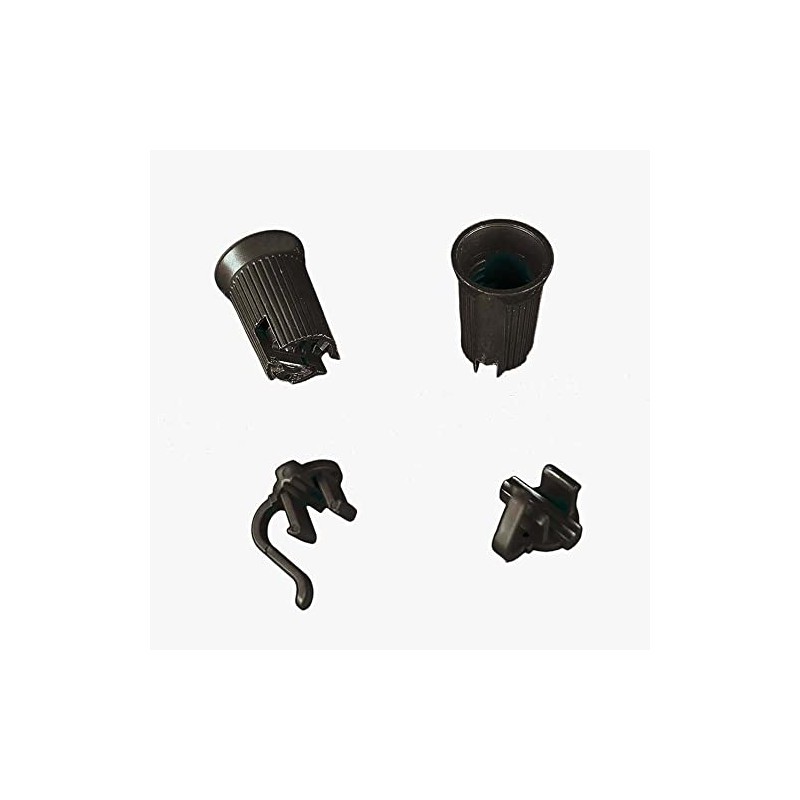 Novelty Lights 50 Pack C9 Replacement Sockets, Black, SPT-1