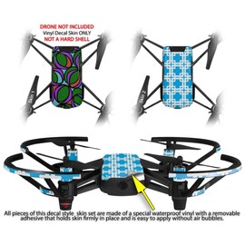 Skin Decal Wrap 2 Pack for DJI Ryze Tello Drone Crazy Dots 03 Drone NOT Included