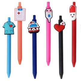 GZGRYTRC 6 Pcs Nurse Pens, Ballpoint Pen, Nurse Accessories for Work,Great As School Supplies Classroom Prizes Birthday Gifts Back To School Gifts Nurse Gifts&Nurse Graduation Gifts