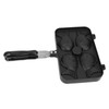 Taiyaki Frypan 4 Grids Non Stick Double Sided with Black
