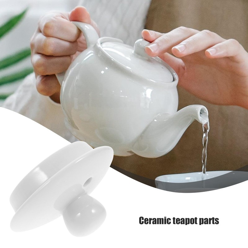 PRETYZOOM Teapot Lid Ceramic Lid Replacement Ceramic Lid for Teapot