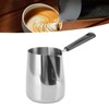 Long Handle Coffee Toroid Pitcher 304 Stainless Steel Rustproof Smoother