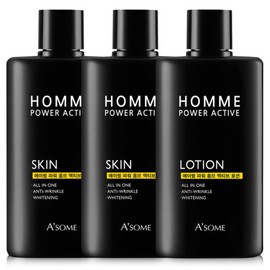 Aesome 에이썸 파워 옴므 액티브 남성 스킨 2개+로션 1개 (200ml) Aesome Power Homme Active Men's Skin (2 pcs) + Lotion (1 pc) (200ml)