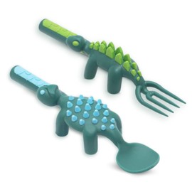 Constructive Eating - Toddler Utensils Made in USA - Silverware for Toddlers - Utensils for Kids - Constructive Eating Utensil Set