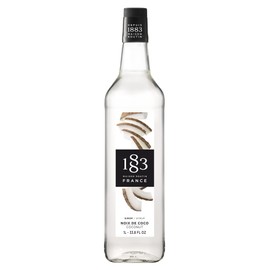 1883 Maison Routin Syrup for Drinks, Made In France (Coconut Plastic, 1 Liter)