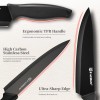 Kitchen Gift 15-Piece Black High Carbon Chef Steak Meat Cutting
