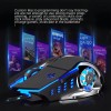 Mouse Gamer K-Snake Q5 con 6 Botones, 3200 dpi y