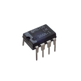 National Semiconductor LM386N-1 Semiconductor, Low Voltage, Audio Power Amplifier, Dip-8, 3.3 mm H x 6.35 mm W x 9.27 mm L (Pack of 10)