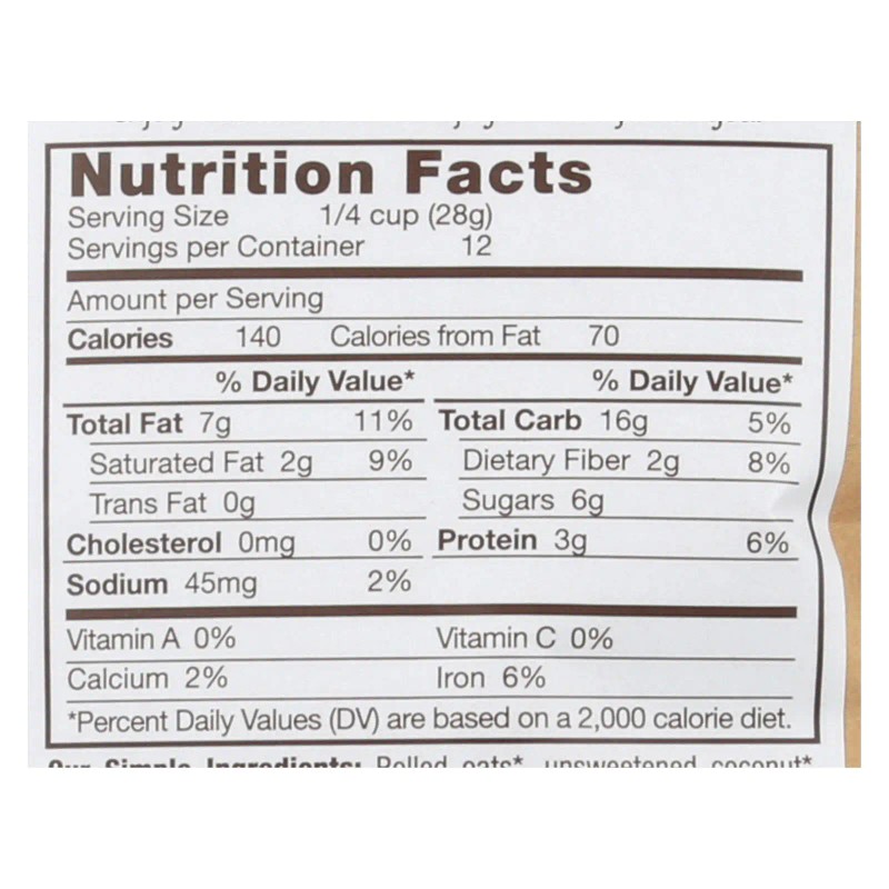 UD_Michele's Case of 6-12 Oz Granola Cinnamon Raisin Grain Snacks