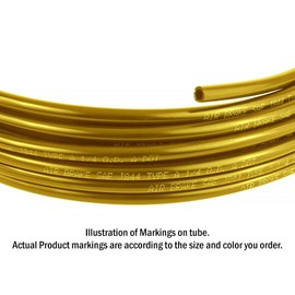 Mytee Products 1/2" OD x 100' Yellow SAE J844 Nylon Air Brake Tubing DOT Approved | Pneumatic Nylon Air Line Hose for Air Brake System