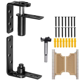 Double Swinging Saloon Door Hinge,Acting Gravity Self Closing Hinges Hardware with 304 Stainless Steel, 50Lbs Load Bearing,Self-Closing For Swinging& Cafe/Bar Door,For 1 Door