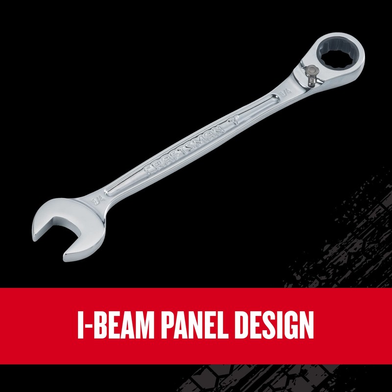 CRAFTSMAN V-SERIES Combination Ratchet Wrench Set, SAE, 8 Piece (CMMT87350V)