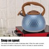 3 Liter Whistling Tea Kettle Stainless Steel Teapot with Handle