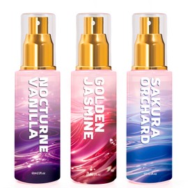 Azulfra Body & Hair Spray for Women, Travel Size Body Mist, Fragrance Gift Set, 3 Pack，Each 2 Fl.oz