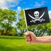 JKAVPPT 12 Pack Pirate Jack Rackham Stick Flag Small Mini