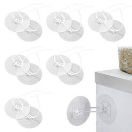 Parthan 12 Pcs Furniture Straps, Heavy Duty Anti-Tip Proofing Straps for Baby Safety,Protection for Bookshelves, Cabinets and TV Stands, Anti-Tip Straps, Adjustable Furniture Straps,Baby Safety Straps