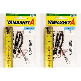 YAMASHITA 5S2B 5 Row Sarukan No. 2, 3 Pieces, Black