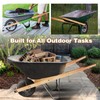 Wheelbarrow Handles Replacement Kit - Heavy Duty Pine Wood Wheelbarrow