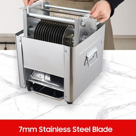 Cozyel 7mm Stainless Steel Blade for Meat Cutter Slicer Commercial, One Set Blade for QE Meat Cutting Machine, 330lb/h Meat Slicer Grinder Cutter Replacement Parts for Commercial and Home Meat Slicer