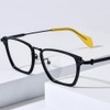 FONEX Acetate Titanium Glasses Frame Men New Square Eyeglasses Spectacles