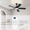 FUMLTP 42 inch Modern Ceiling Fans with Lights APP/Remote Control,