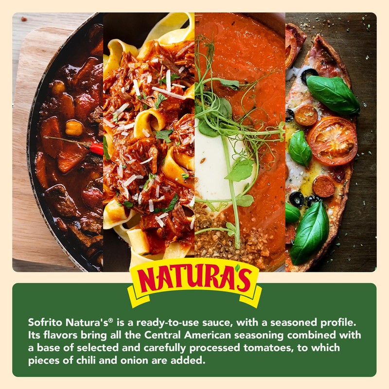 Natura's Sofrito Criollo Sauce, Natural Vegetable Pasta Sauce in 7.1oz.