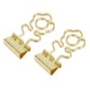 100 Pcs Mini Binder Clips Flower Shape Strong Clamping Force