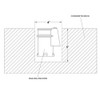 Wood Grip Anchor and Escutcheon Pool Rail Set - 4'"