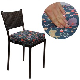 Booster Seat Owl Printed Harness Cushion Dismountable Kid Baby Seat Highten Pad Travel Storage Chair Toddler Infant Dining Chair (Dark Gray)