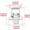 HJGarden 2PCS Stainless Steel Hasp Toggle Latch Buckle Small Lock