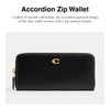 Coach Slim Accordion Zip, Black