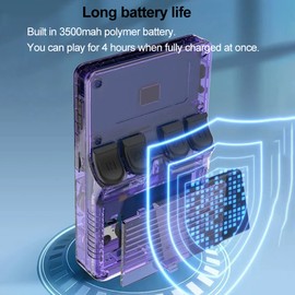 Handheld Game 3.5-inch IPS 640*480 High-clear Screen Supports Multiple Emulators, Dual 3D Joysticks, Dual Storage Cards, with OTG Interface Game Console Rechargeable Long Battery Life Play on TV Portable Gaming Player