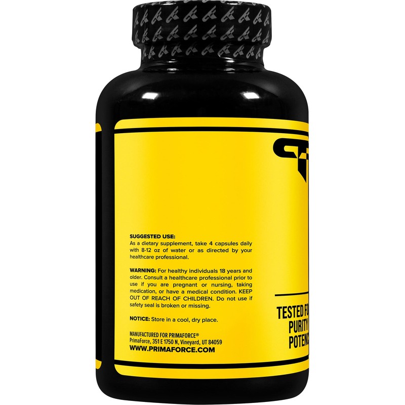 Primaforce Creatine Monohydrate Capsules - 240 Capsules, 3,000mg per Serving,