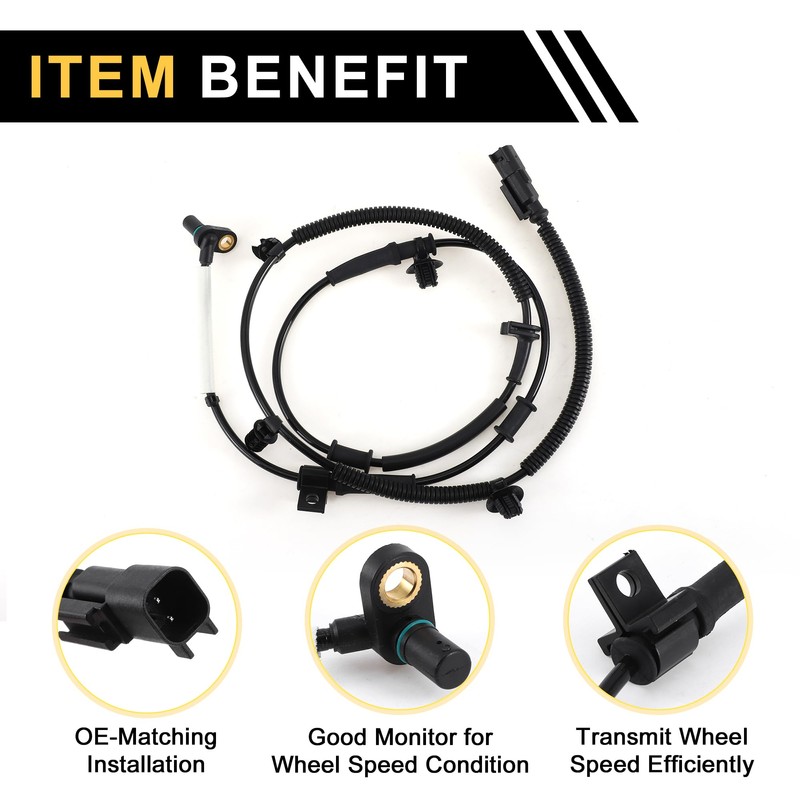 X AUTOHAUX ABS Wheel Speed Sensor ABS Sensor No.HC3Z2C204B/HC3Z2C204C for