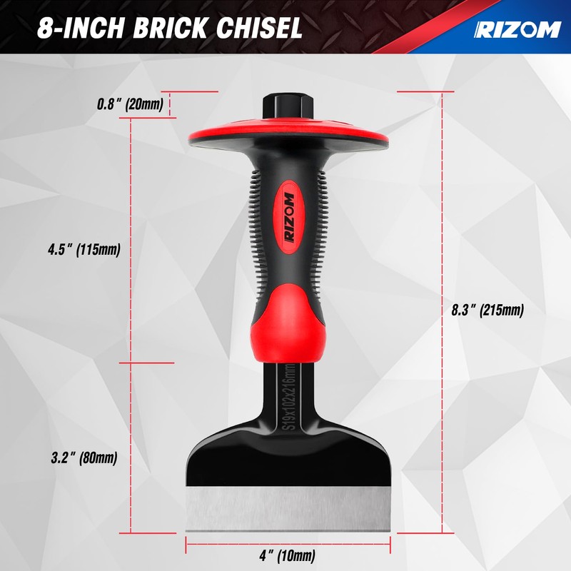 Rizom Chisel Set with Hand Protection, 3 Pcs Stone and