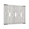 Spshian Decorative Switch Plate Covers Rustic Wooden White Barn Doors