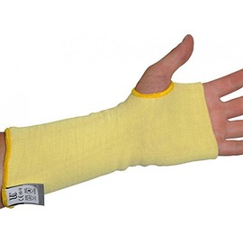 Ultimate Industrial KKSL-10 KKSL Kevlar Cut Resistant Sleeve Single Sleeve, 10 Inches, Yellow