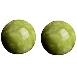 Dovhmoh 2PCS Jade Baoding Chinese Health Stress Exercise Balls for Relaxation Relief Hand Care Tool for Enhanced Blood Circulation & Sleep