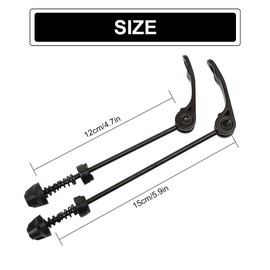 Butyeak Bicycle Front and Rear Axle, Quick Release Bicycle Hub Set, Hollow Shaft Bicycle Quick Release Set Front Wheel Rear Wheel, Quick Release for MTB Road Mountain Bike Bicycle