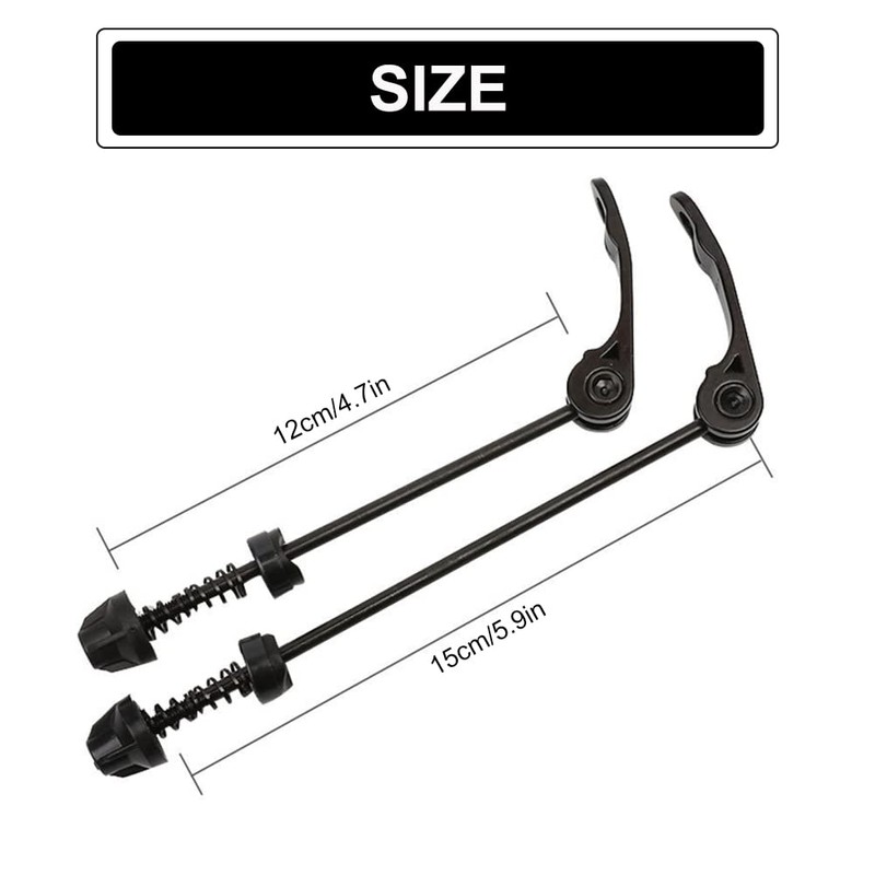 Butyeak Bicycle Front and Rear Axle, Quick Release Bicycle Hub