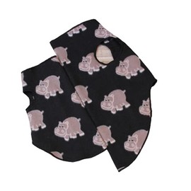 Teacup Puppy Fleece Coat, Teeny Tiny Dog Pajamas, Pet Clothing, PB+Jammies (Hippo, XXXS for 2 to 3 Lbs)