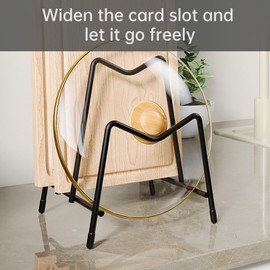 TQEONKL Pot Rack, Pot Lid Holder Installation Free Multi Tier Pot Lid Organizer, Kitchen Cabinet Organizer Cookware Baking Frying Rack, Countertop Sitting Pot Lid Cutting Board Organizer Rack