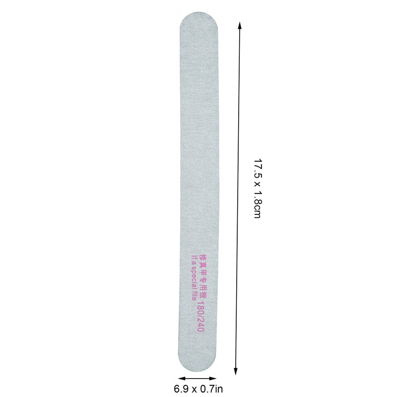 50pcs Nail Files Double Sided 180/240 Grit Nail Buffering Files