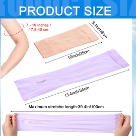 SATINIOR 8 Pairs Arm Shapers Set Upper Arm Compression Sleeve Slimming Warps Slimming Shaper for Woman(Elegant Color)