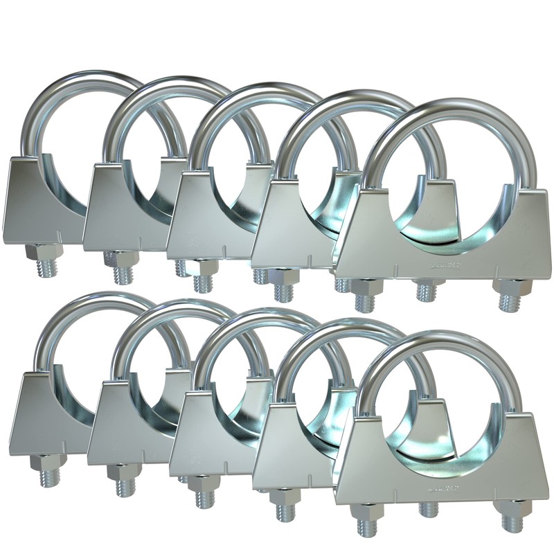 Pack of 2 M10 Pipe Clamp Diameter 90 mm