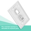 LEENUE Blank Keystone Jack Inserts（20 Pack) Keystone Jack for Keystone