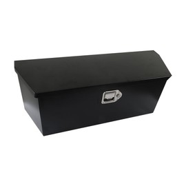 WFLNHB 35 Inch Aluminum Trailer Tongue Tool Box Storage Organizer with Lock Keys - Black